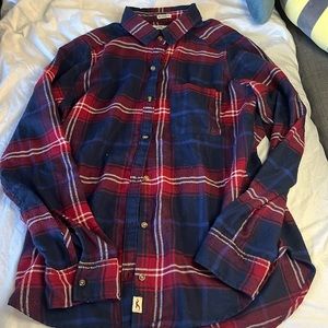 Hollister Boyfriend Fit Flannel Shirt